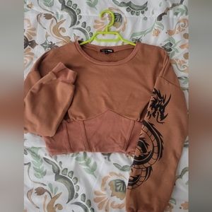 Corset Crop Top Sweater